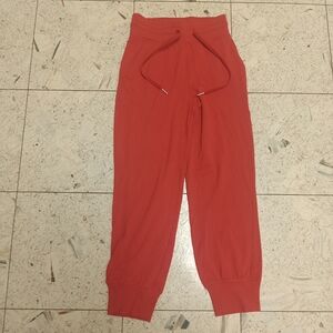 Lululemon Burn Orange Jogger Pants Women SZ 2